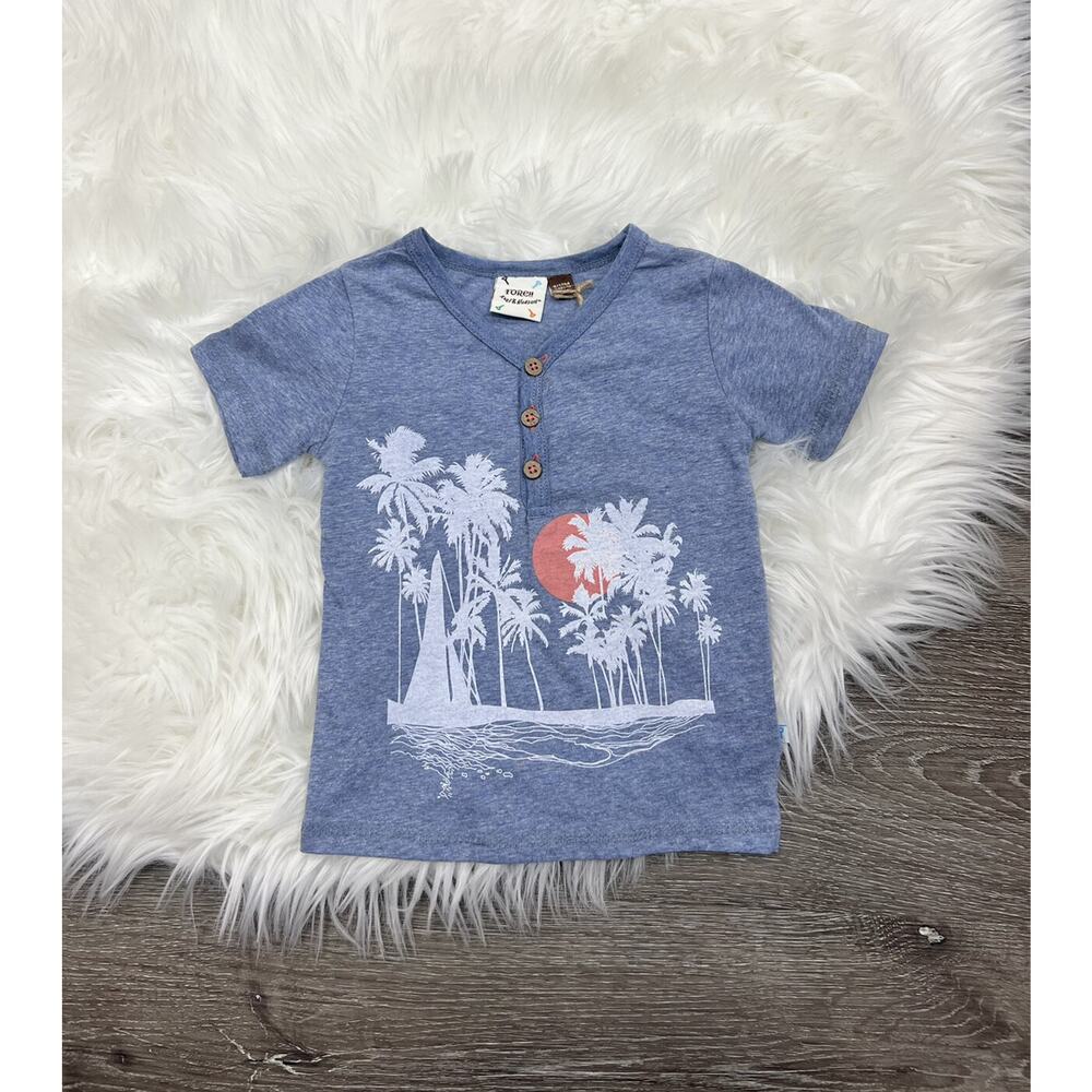 FORE!! Sunset Palm Tree Tee 9/12month